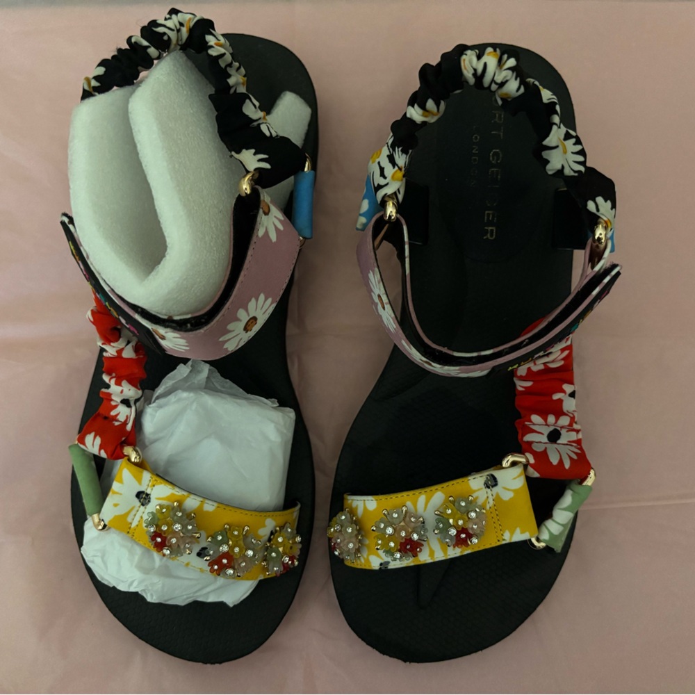 Kurt Geiger Multicolor Floral Sandals